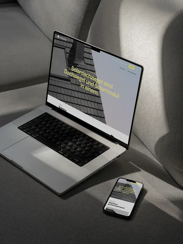 UX Design für Autarq Solardachziegel